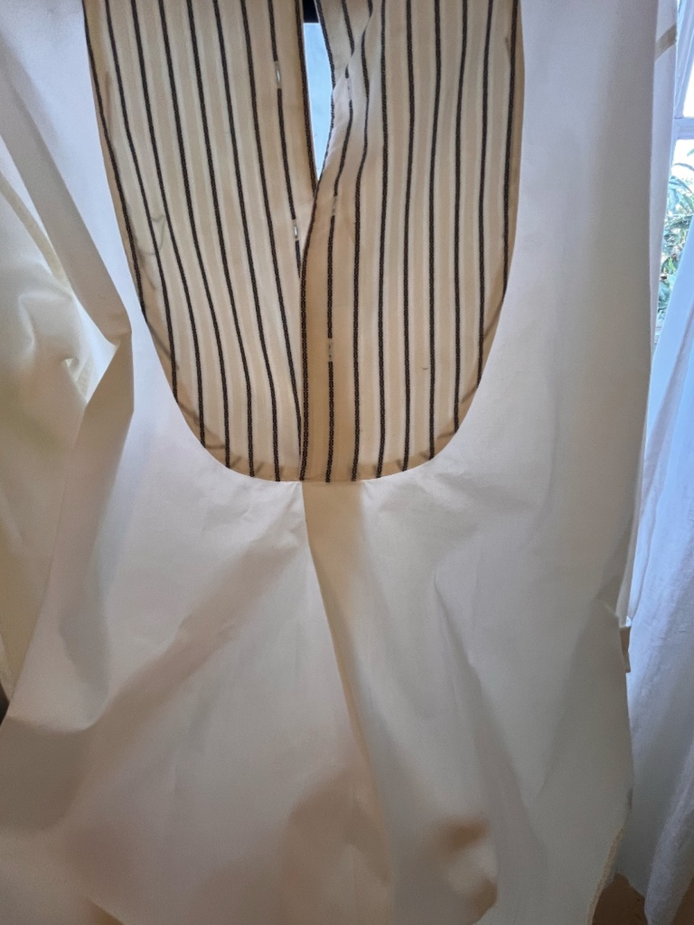RRL Double RL 1990s Triple Star Bib Tuxedo Shirt XL White Band Collar - Picture 5 of 9